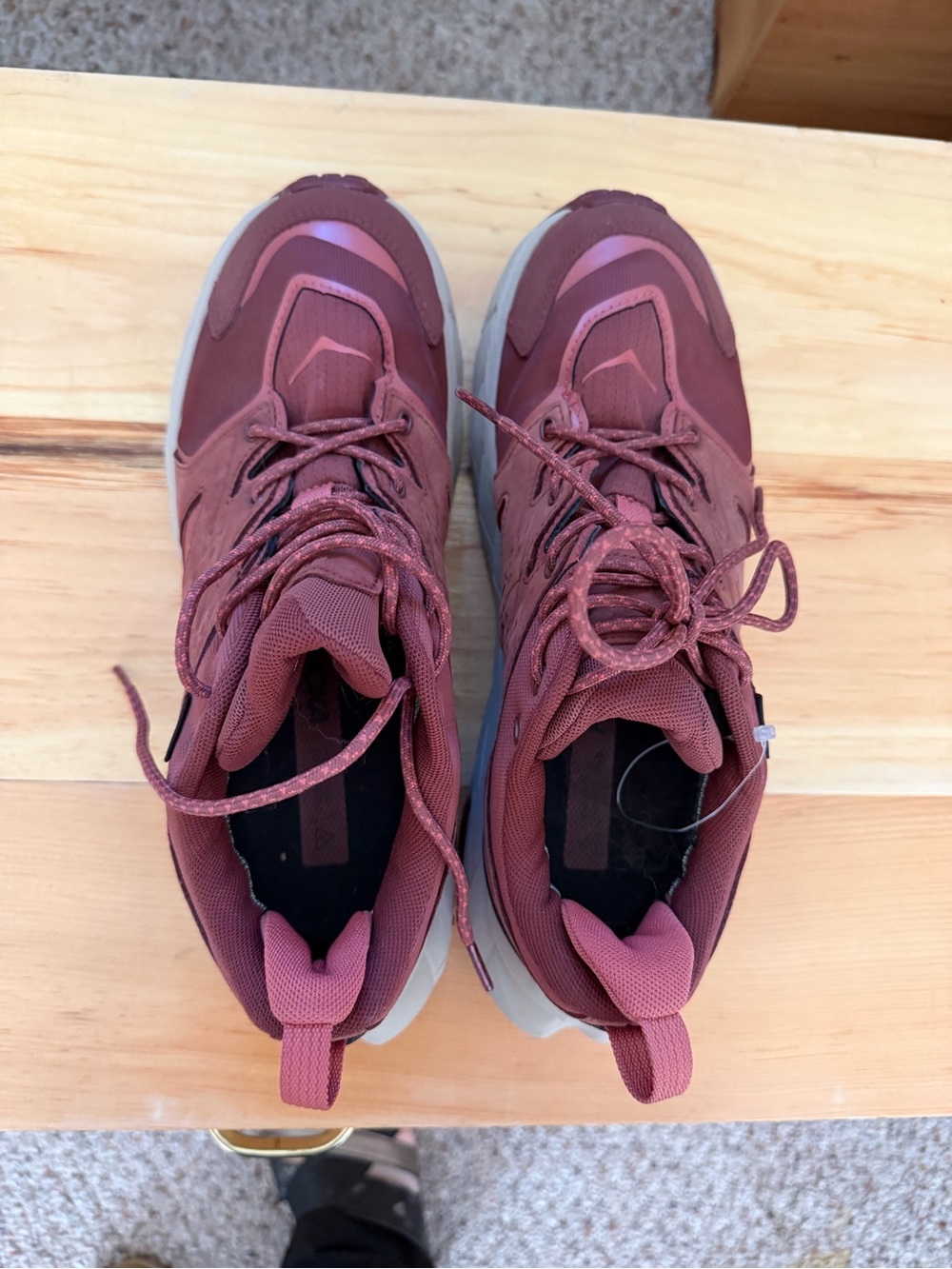 Hoka One One Women's Dusty Rose/Maroon Athletic Sneakers